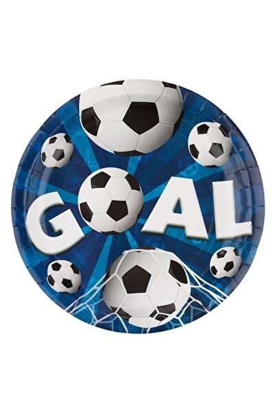 ANTBRO ® Farfurii de Carton Fotbal Goal – Set 10 bucati, Ø18 cm – Petrecere cu stil sportiv