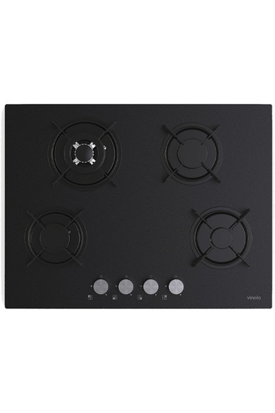 Vinola 70CM CAM ANKASTRE OCAK WOK GÖZLÜ 5 GÖZ EMAYE IZGARA