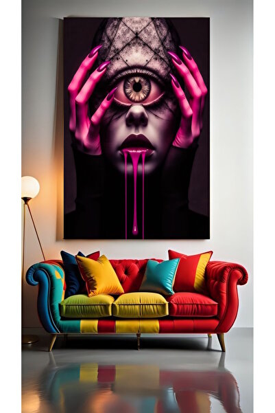 özkacar TRIANGLE EYE V2 Kućni zid Salon lepote Kancelarija Prodavnica Dekorac...
