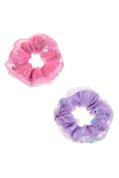 ANTBRO Set 2 elastice de păr pentru copii Antbro® satinate cu tul și umplute ...