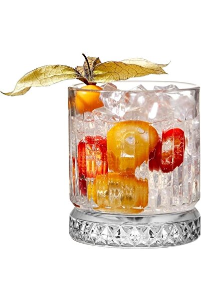 RİVO HOME DECOR 6-Piece Glass Soft Drink & Whiskey Glass 280Cc