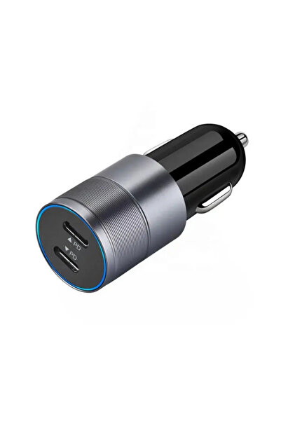 DigikalaX Digital Kala Car Charger Type C, PD Fast Charge 40W, Dual Chip, Grey
