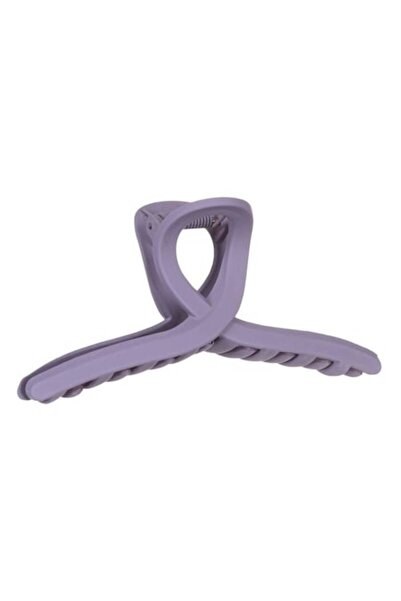 ANTBRO Clamă de păr violet mat cu model buclat, 11 cm