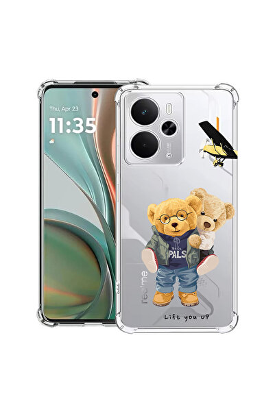bestcase Carcasă antișoc pentru Poco M7 Pro 5G, cu design Teddy Bear Lift Me ...