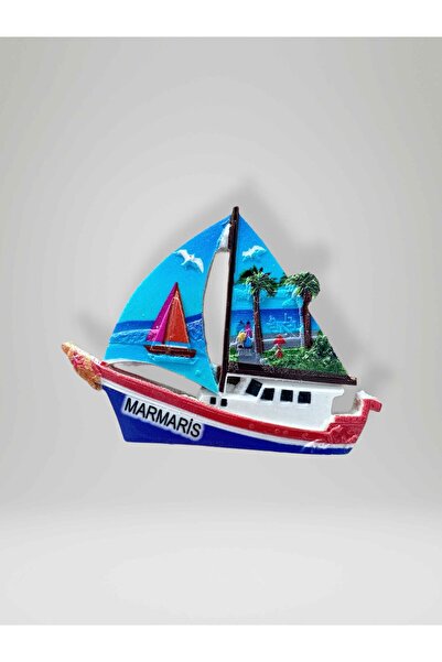 Mundy MARMARİS Temalı Polyester Magnet Buzdolabı Süsü