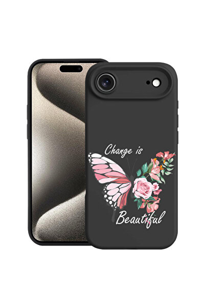 bestcase Carcasă premium din silicon pentru Apple iPhone 17 Air, Change is Be...