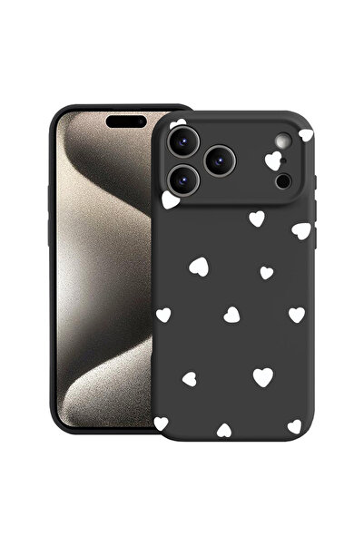 bestcase Θήκη σιλικόνης Premium για Apple iPhone 17 Pro, με μοτίβο καρδιάς, 2...