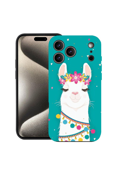 bestcase Carcasă premium din silicon pentru Apple iPhone 17 Pro, Lovely Lama,...