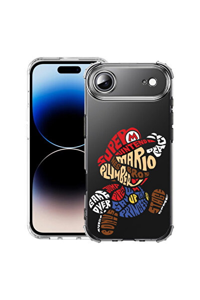 bestcase Αντικραδασμική θήκη για Apple iPhone 17 Air, Calligraphy Super Mario...