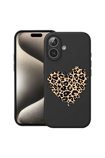 bestcase Carcasă premium din silicon pentru Apple iPhone 17, model leopard, 2...