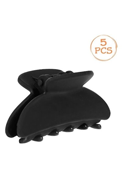 ANTBRO Set 5 agrafe de păr Antbro® negru mat formă de semilună, 5x2cm