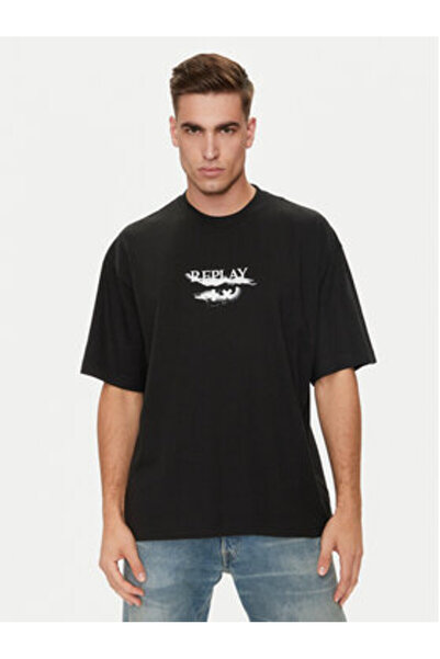 Replay Ανδρικό T-Shirt MMG334.000.23454 Μαύρο