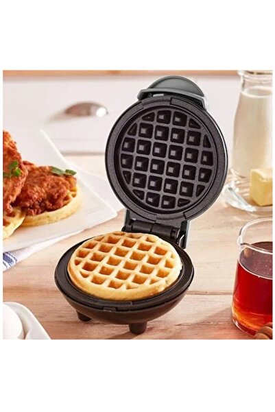 Aneliz Aparat electric de vafe, Aneliz, Metal, 600W, Negru, Diametru 16cm