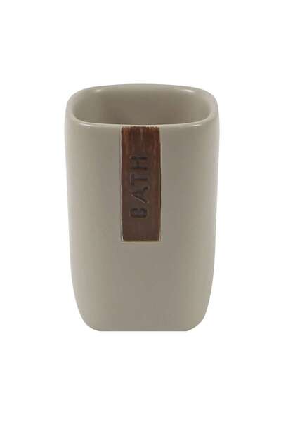 latte Pahar baie pentru igiena personala, BPO-2013-2C, polirasina, crem, 6.8 ...