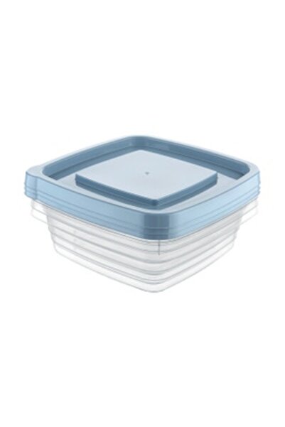 CURVER Food container, Vedo, plastic, rectangular, transparent + gray, 2 L