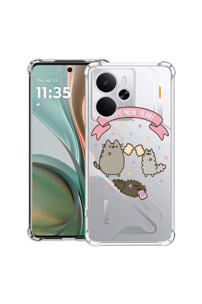 bestcase Carcasă antișoc pentru Realme 14 5G, An Nou Fericit, 2052023 AS 356