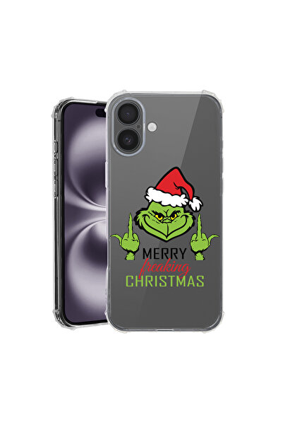 bestcase Carcasă antișoc pentru Apple iPhone 17, Grinch - Crăciun Fericit, 20...