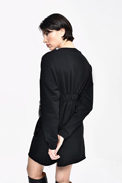 DQMANE Leather and Stone Special Design Dress