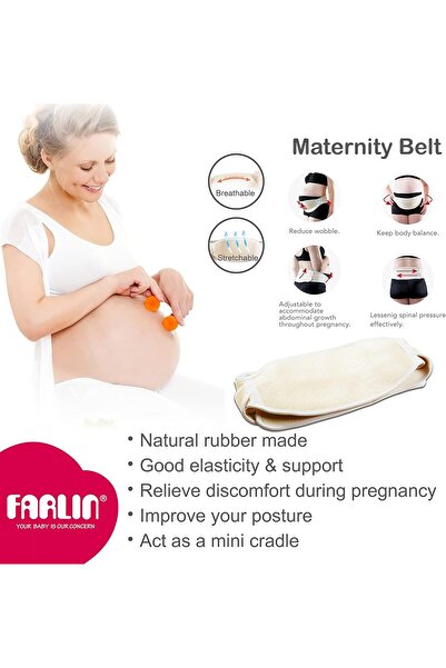 FARLİN Maternity Belt During Pregnancy - Pack of 1, Medium, Elastic Rubber