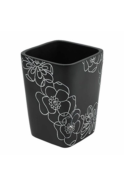 KADDA Personal Hygiene Bathroom Cup, Emotions BPO-0306C, Polyresin, Floral Mo...