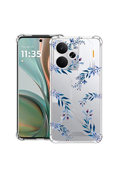 bestcase Carcasă antișoc pentru Poco M7 Pro 5G, cu design floral albastru, 20...