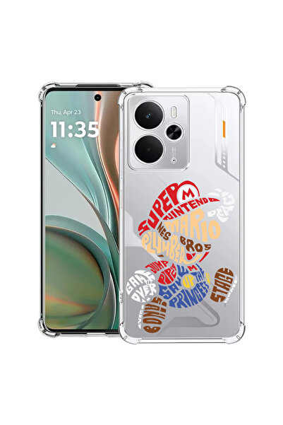 bestcase Carcasă antișoc pentru Poco M7 Pro 5G, cu design caligrafic Super Mario, 2099994 AS 1524
