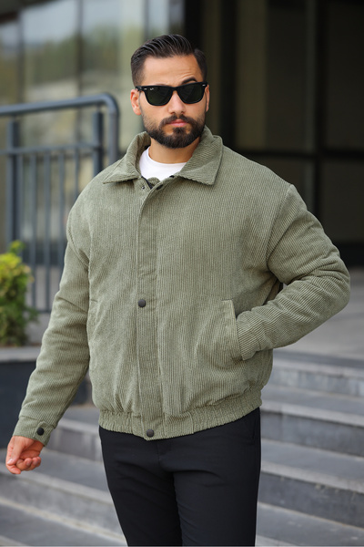 BASEL.CO Unisex Νέας Σεζόν Καπιτονέ Μπουφάν oversized Vintage Velvet