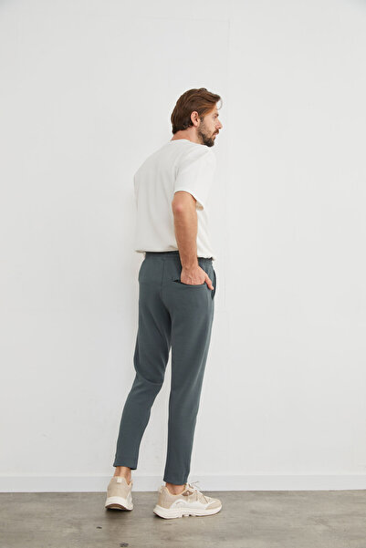 CALİA Ανδρικό παντελόνι με διπλό πόδι, άνετο κοψίμα
