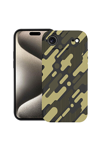 bestcase Θήκη σιλικόνης Premium για Apple iPhone 17 Air, Πράσινο καμουφλάζ, 2...