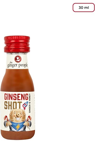 The Ginger People Ginseng Shot | Ginger Beverage | Natural Ginseng With Ginger Honey Lemon Juice 30ml (16 SHOT)