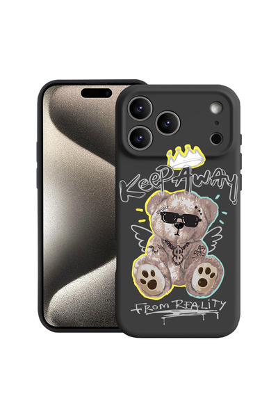 bestcase Θήκη σιλικόνης Premium για Apple iPhone 17 Pro, Αρκουδάκι, Κρατήστε ...