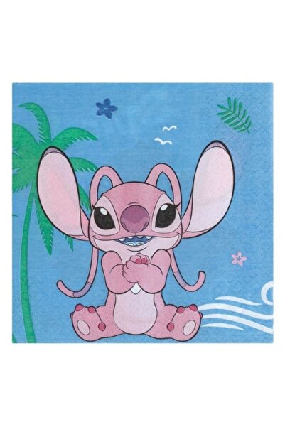 ANTBRO ® Servetele de Masa cu 2 Straturi de Petrecere Bleu Stitch – 33x33cm – 16buc