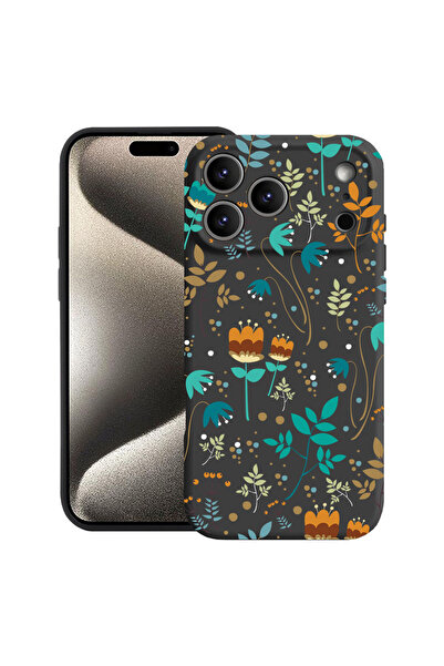 bestcase Carcasă premium din silicon pentru Apple iPhone 17 Pro Max, Flori de...