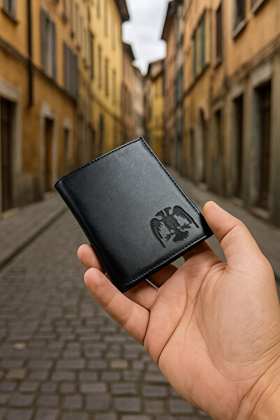 Kuyumcudan HAKİKİ DERİ CÜZDAN EGM ROZETLİ