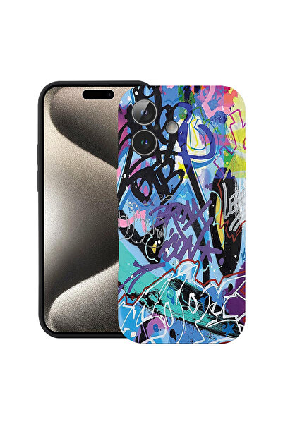 bestcase Carcasă premium din silicon pentru Apple iPhone 17, Graffiti, 205206...