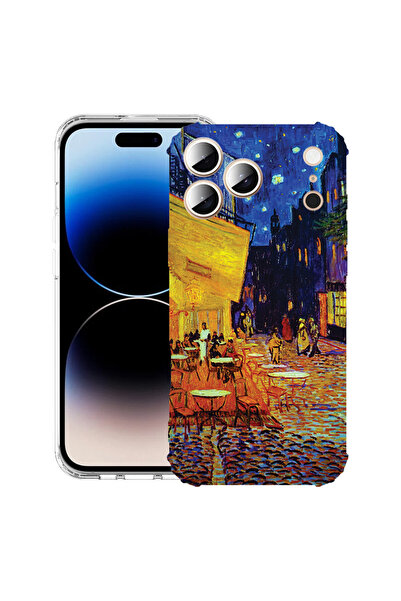 bestcase Carcasă antișoc pentru Apple iPhone 17 Pro, Terasa Van Gogh Café noa...