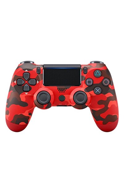 DigikalaX Controler wireless Doubleshock, joystick, compatibil PS4/Pro/Slim, touchpad, Rosu Army