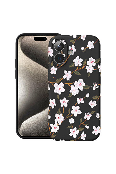 bestcase Carcasă premium din silicon pentru Apple iPhone 17, floare de primăv...