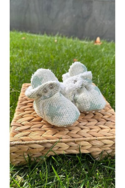 BabyDia Knitwear Star Patterned Non-Slip Sole Booties