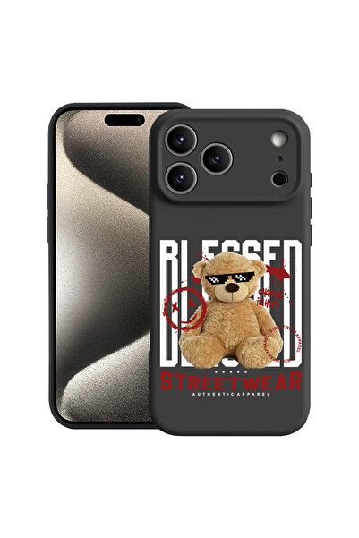 bestcase Carcasă premium din silicon pentru Apple iPhone 17 Pro Max, Ursuleț ...