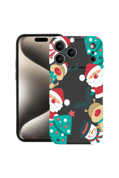 bestcase Carcasă premium din silicon pentru Apple iPhone 17 Pro, Crăciun, 205...