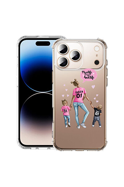 bestcase Carcasă antișoc pentru Apple iPhone 17 Pro Max, Mom Life Boy And Gir...