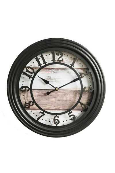 Altele Ceas de perete 19KL1020, analog, rotund, metalic, multicolor, 38 cm