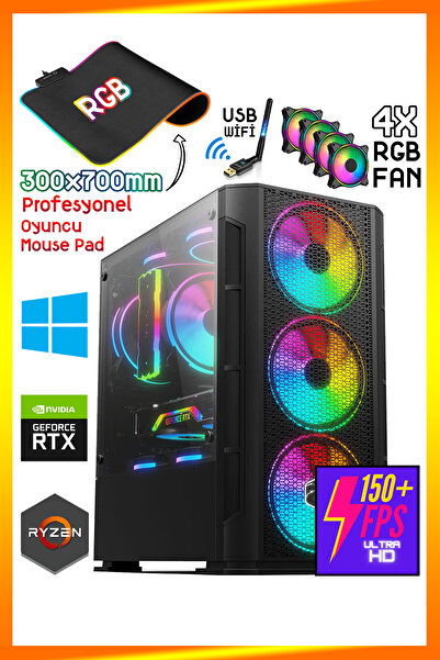 Zeiron Hercule X5 Ryzen 3 3300X 16GB 3200MHz Ram 512GB M.2 SSD RTX3050 GDDR6 ...