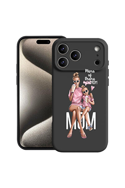bestcase Carcasă premium din silicon pentru Apple iPhone 17 Pro, Mamă de fată...