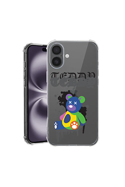 bestcase Carcasă antișoc pentru Apple iPhone 17, culori pastelate Teddy Bear,...