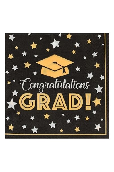 ANTBRO Χαρτοπετσέτες πάρτι 'Συγχαρητήρια γιαγιά!' 33x33εκ. – 12 τεμάχια, 2 στ...