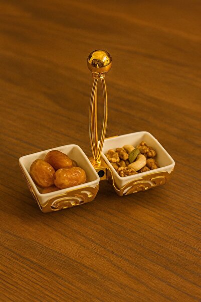 ALMASA شيال مكسرات ثنائي سرميك فاخر