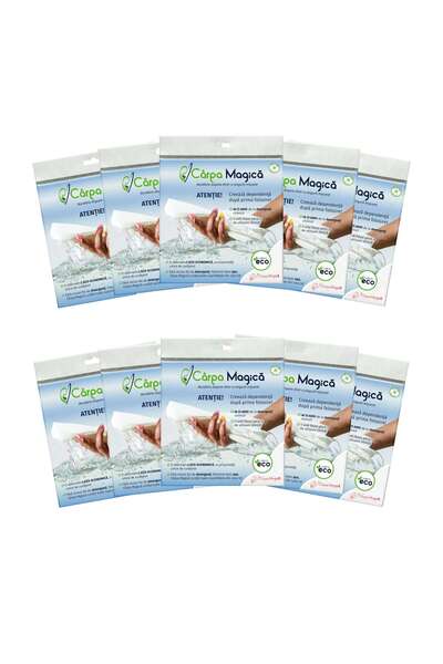 Carpa Magica General Purpose Cloth Carpa Magica, Microfiber, , White, 40 x 40 cm, 10 pcs/set