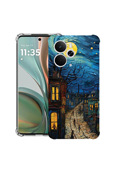 bestcase Carcasă antișoc pentru Realme 14 5G, Van Gogh City Life, 2052023 AS ...